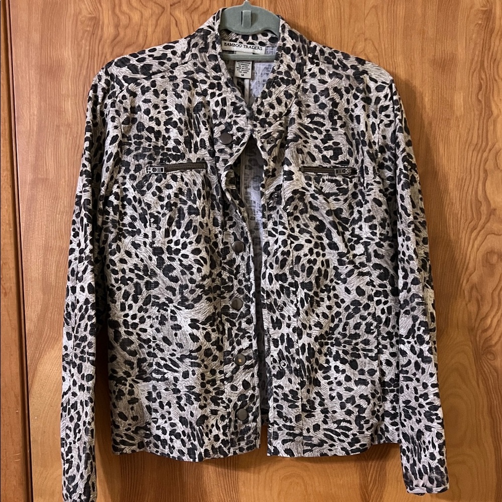 Bamboo Traders Monochrome Patterned Blazer